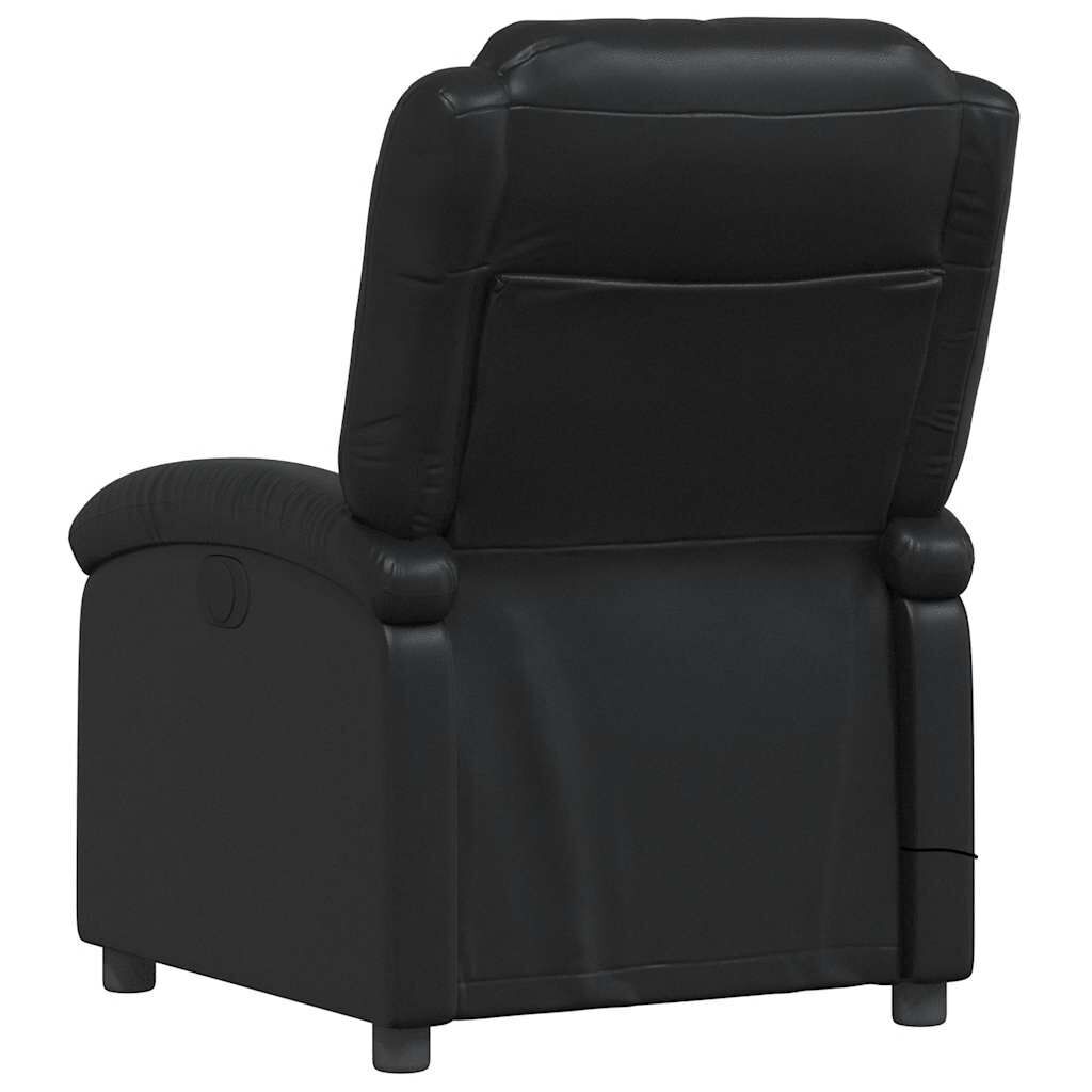 Massage Recliner Chair Black Faux Leather Price