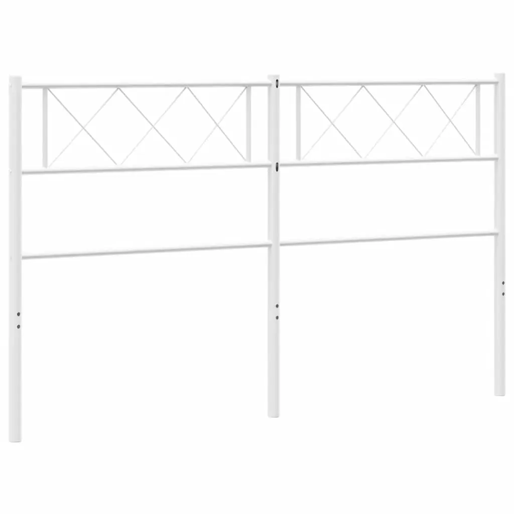 Metal Headboard White 152 cm Queen Price