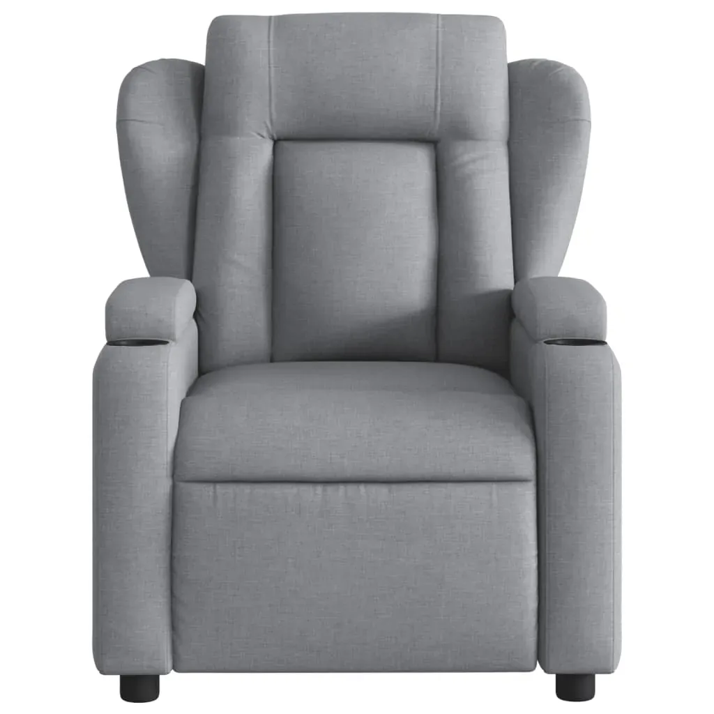 Recliner Chair Light Grey Fabric Price