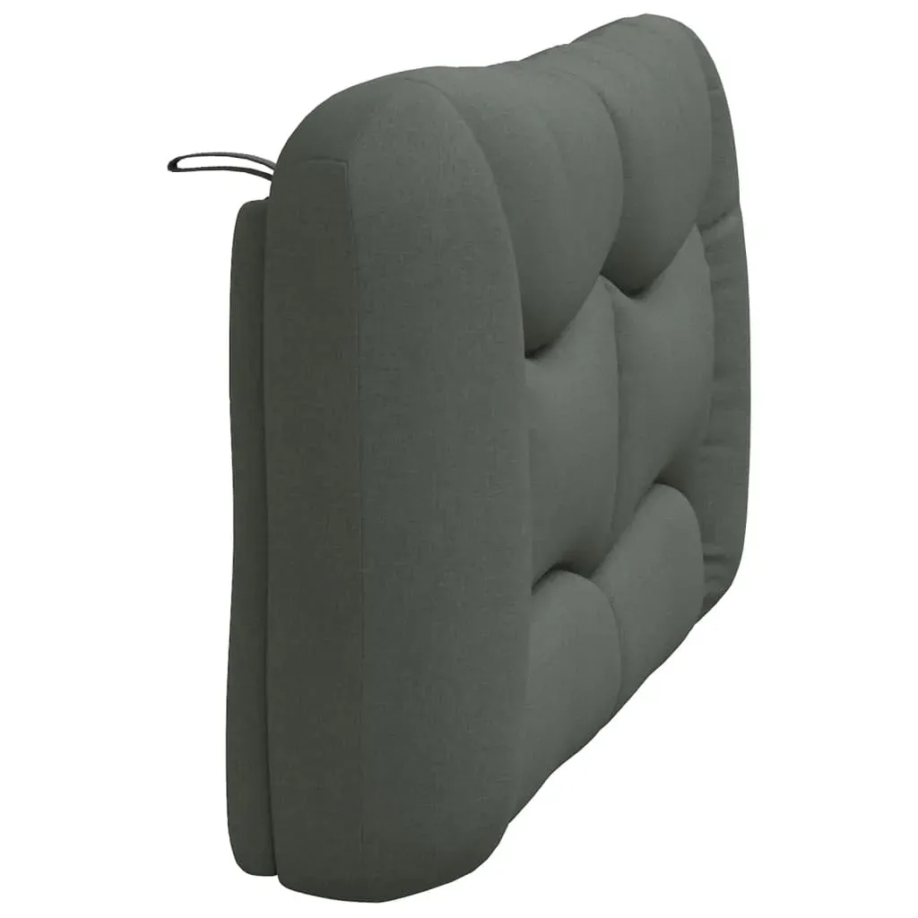 Headboard Cushion "Hvar" Dark Grey 137 cm Double Fabric Price