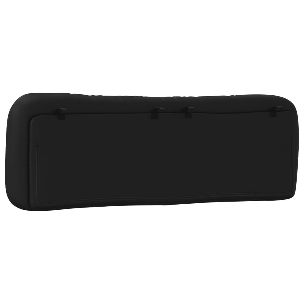 Headboard Cushion Black 152 cm Queen Faux Leather Price