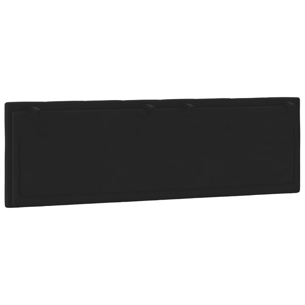 Headboard Cushion Black 152 cm Velvet Price