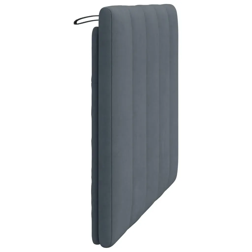 Headboard Cushion "Hanko" Dark Grey 107 cm King Single Velvet Price