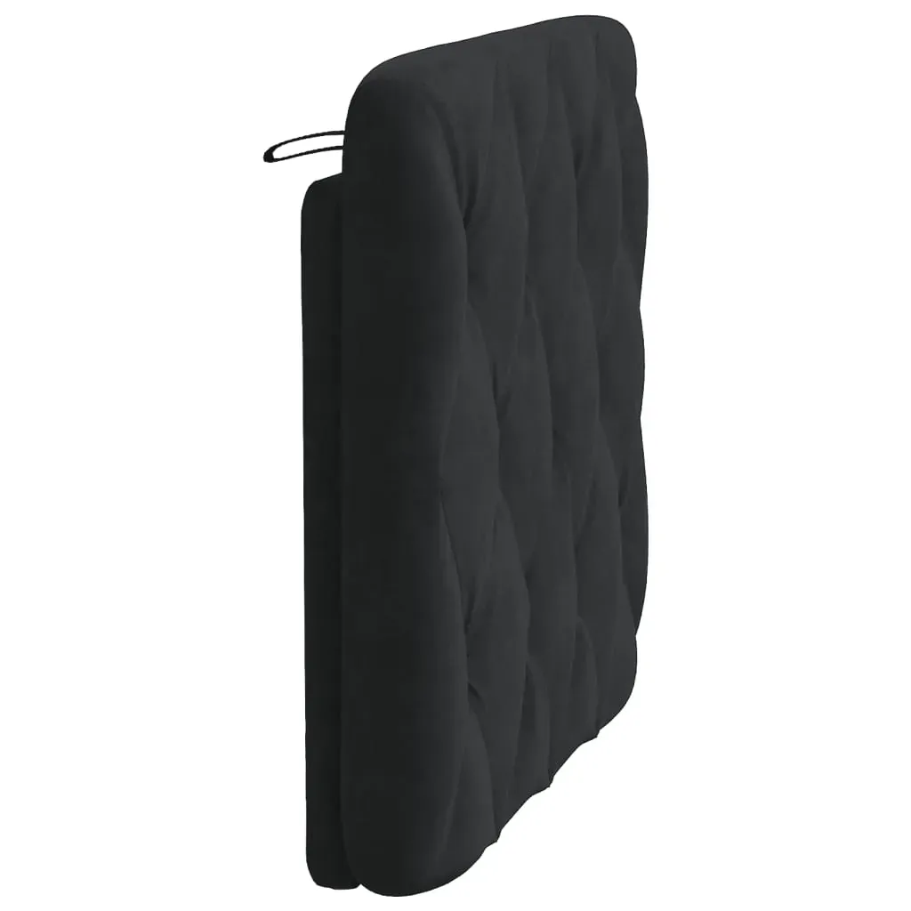Headboard Cushion Black 90 cm Velvet Price
