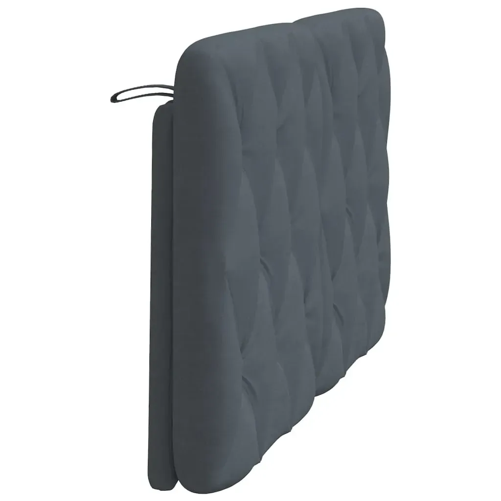 Headboard Cushion Dark Grey 107 cm King Single Velvet Price