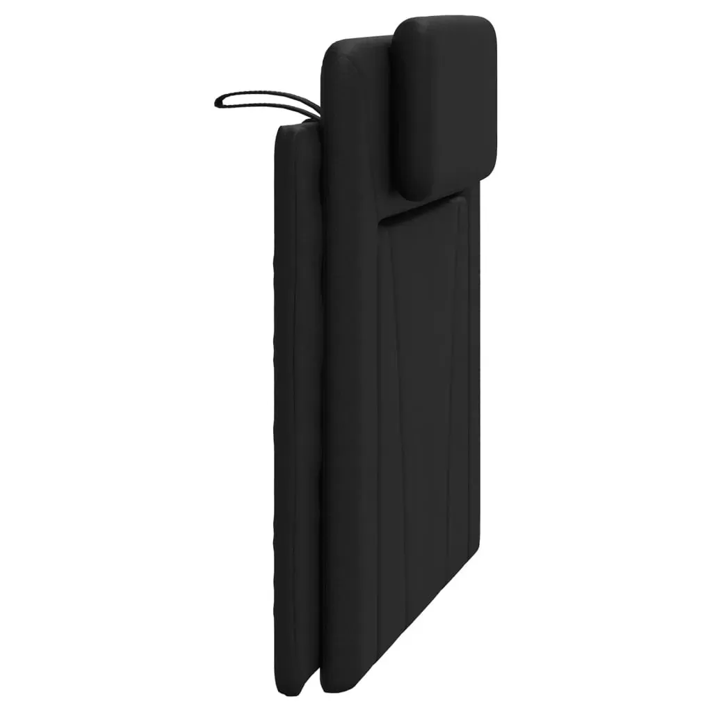 Headboard Cushion "Viana" Black 107 cm King Single Faux Leather Price