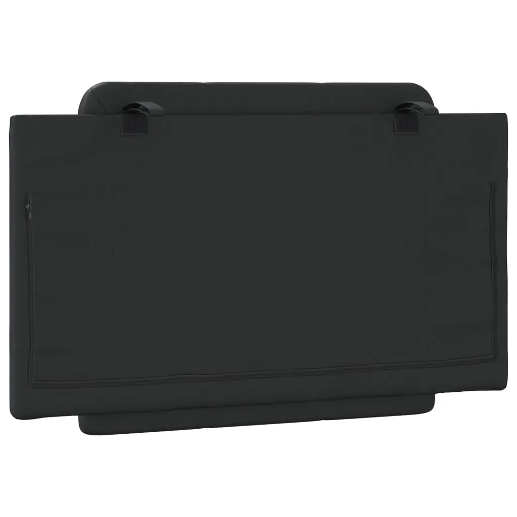 Headboard Cushion "Zadar" Black 90 cm Faux Leather Price