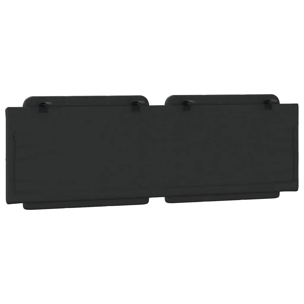 Headboard Cushion "Zadar" Black 152 cm Queen Faux Leather Price