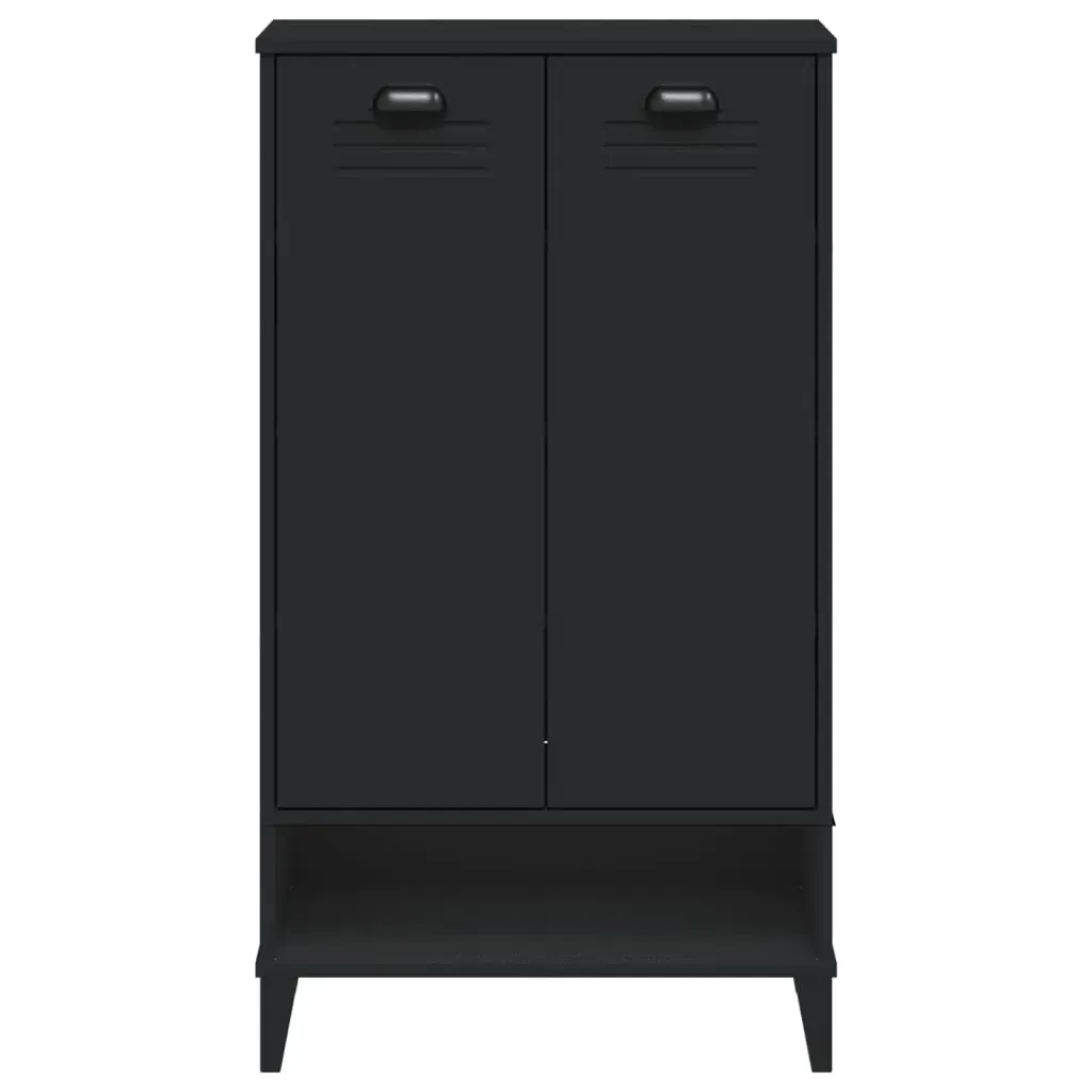 Shoe Cabinet VIKEN Black Engineered Wood Price