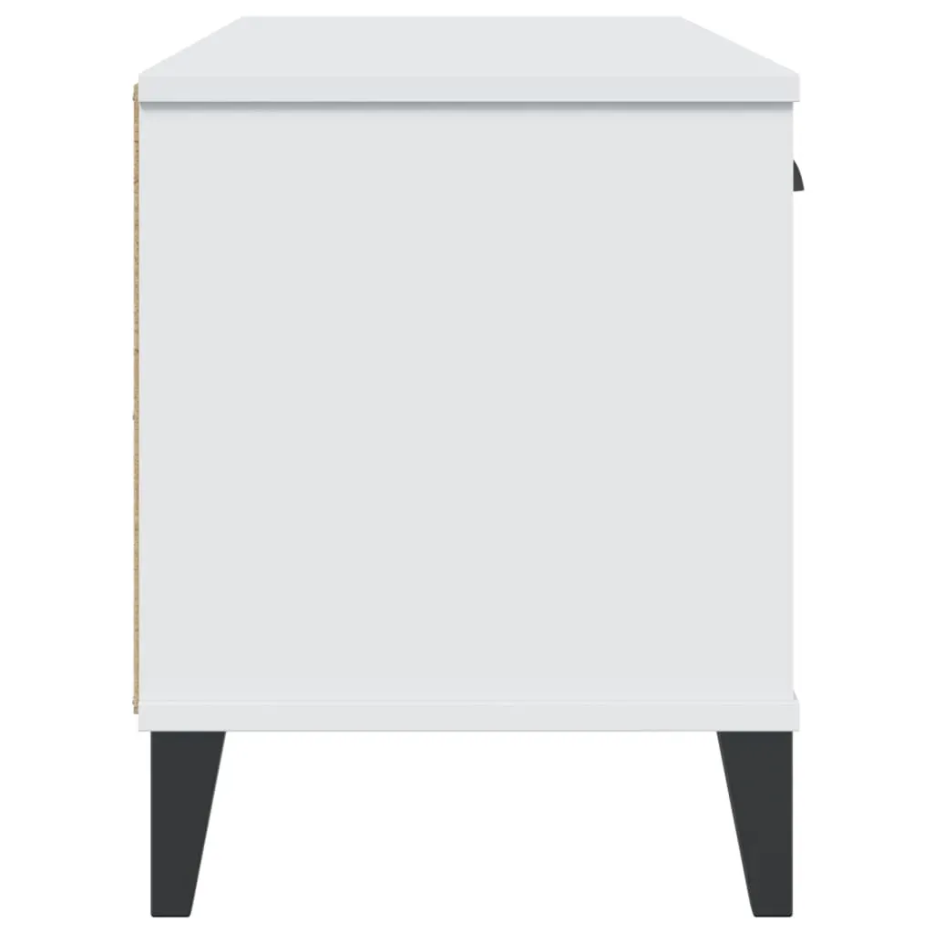 Shoe Bench VIKEN White 106x35x45 cm Engineered Wood Price