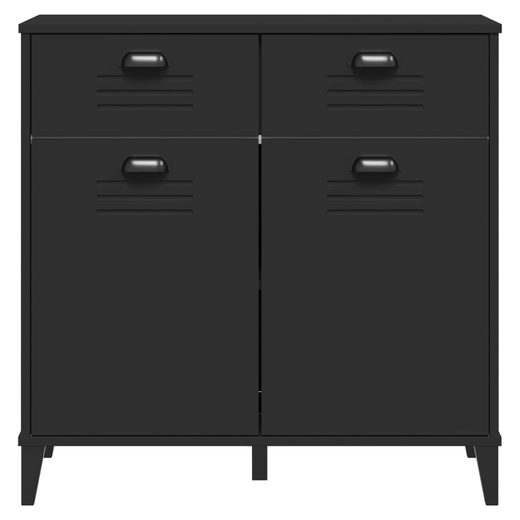Sideboard VIKEN Black 80x40x80 cm Engineered Wood Price