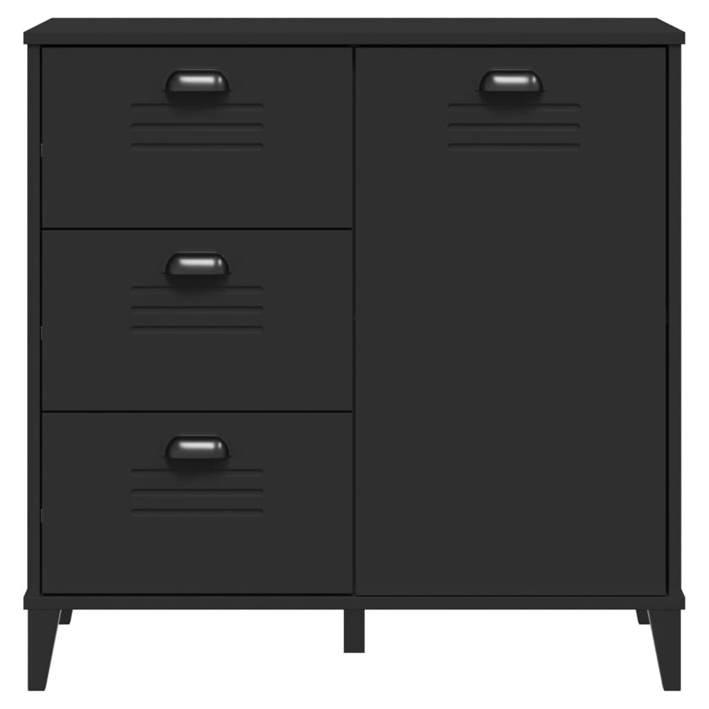 Sideboard VIKEN Black 80x40x80 cm Engineered Wood Price