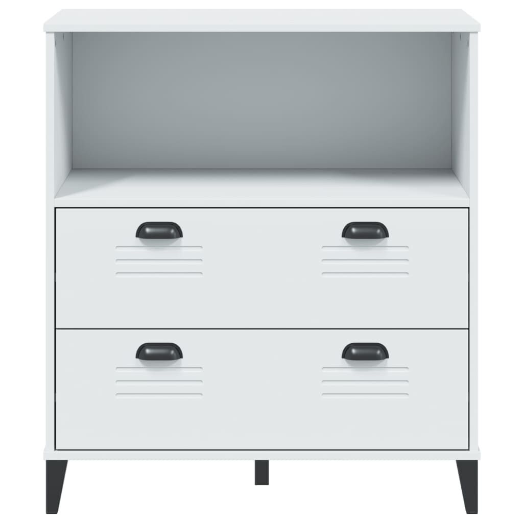 Bookcase VIKEN White 80x40x90 cm Engineered Wood Price