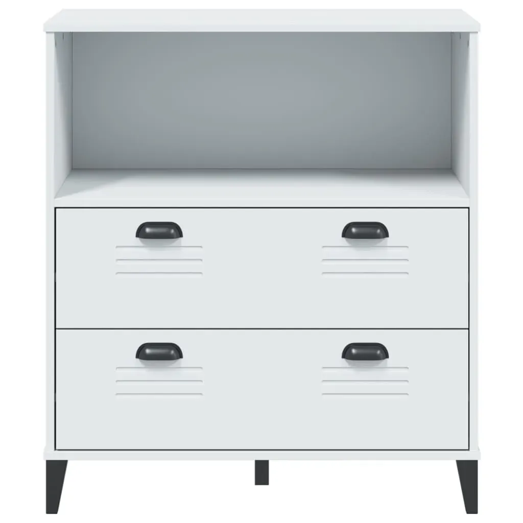 Bookcase VIKEN White 80x40x90 cm Engineered Wood Price