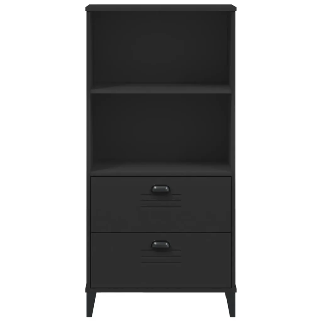 Bookcase VIKEN Black 60x35x123 cm Engineered Wood Price