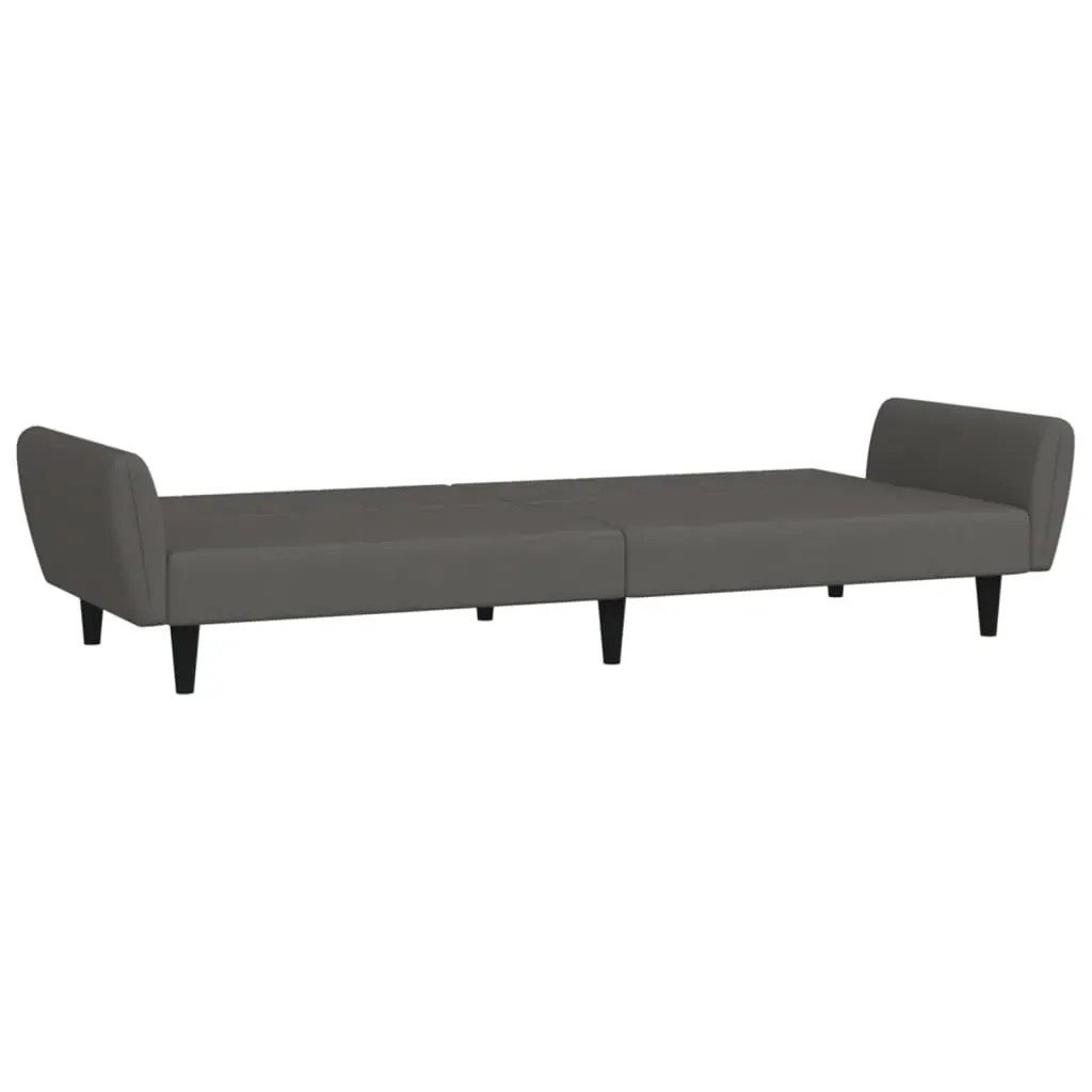 2-Seater Sofa Bed Dark Grey Velvet Price