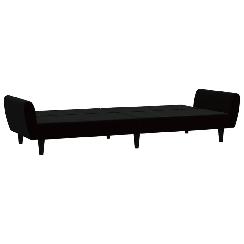 2-Seater Sofa Bed Black Velvet Price