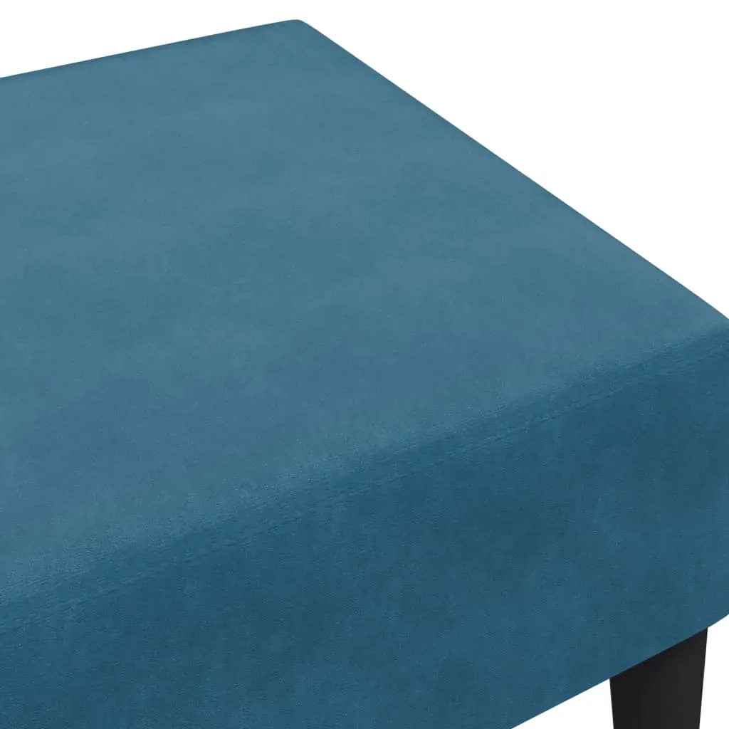 Footstool Blue 77x55x31 cm Velvet Price
