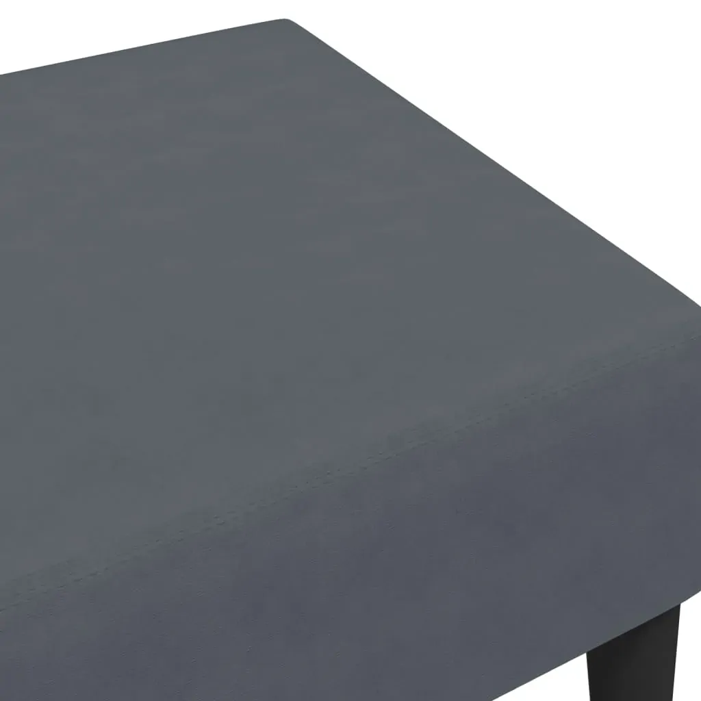 Footstool Dark Grey 77x55x31 cm Velvet Price