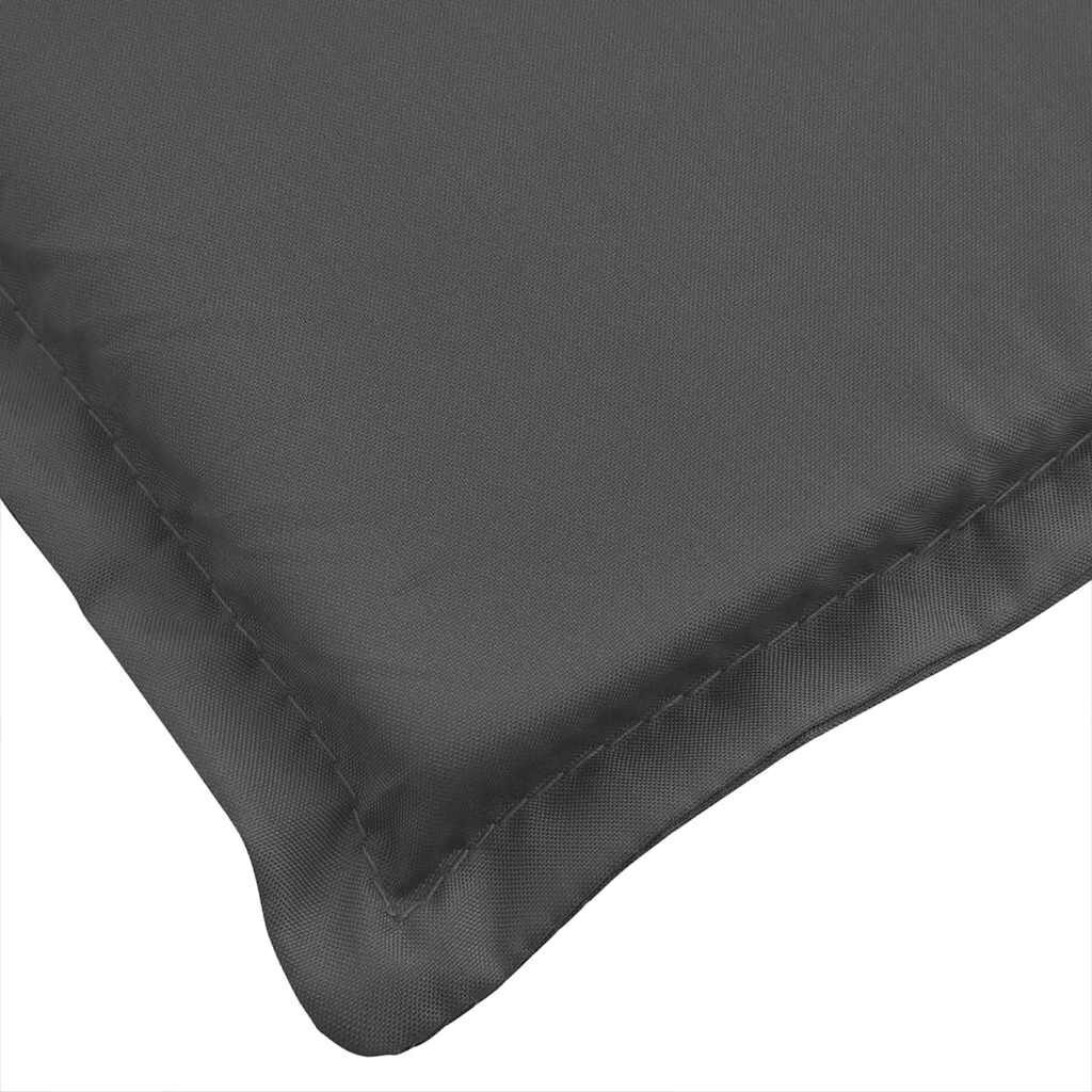 Sun Lounger Cushion Melange Anthracite 186x58x4 cm Fabric Price