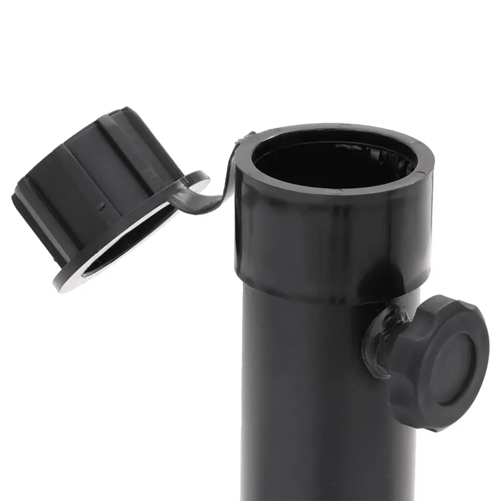 Parasol Base Foldable for Ø38/48 mm Pole Glossy Black Steel Price