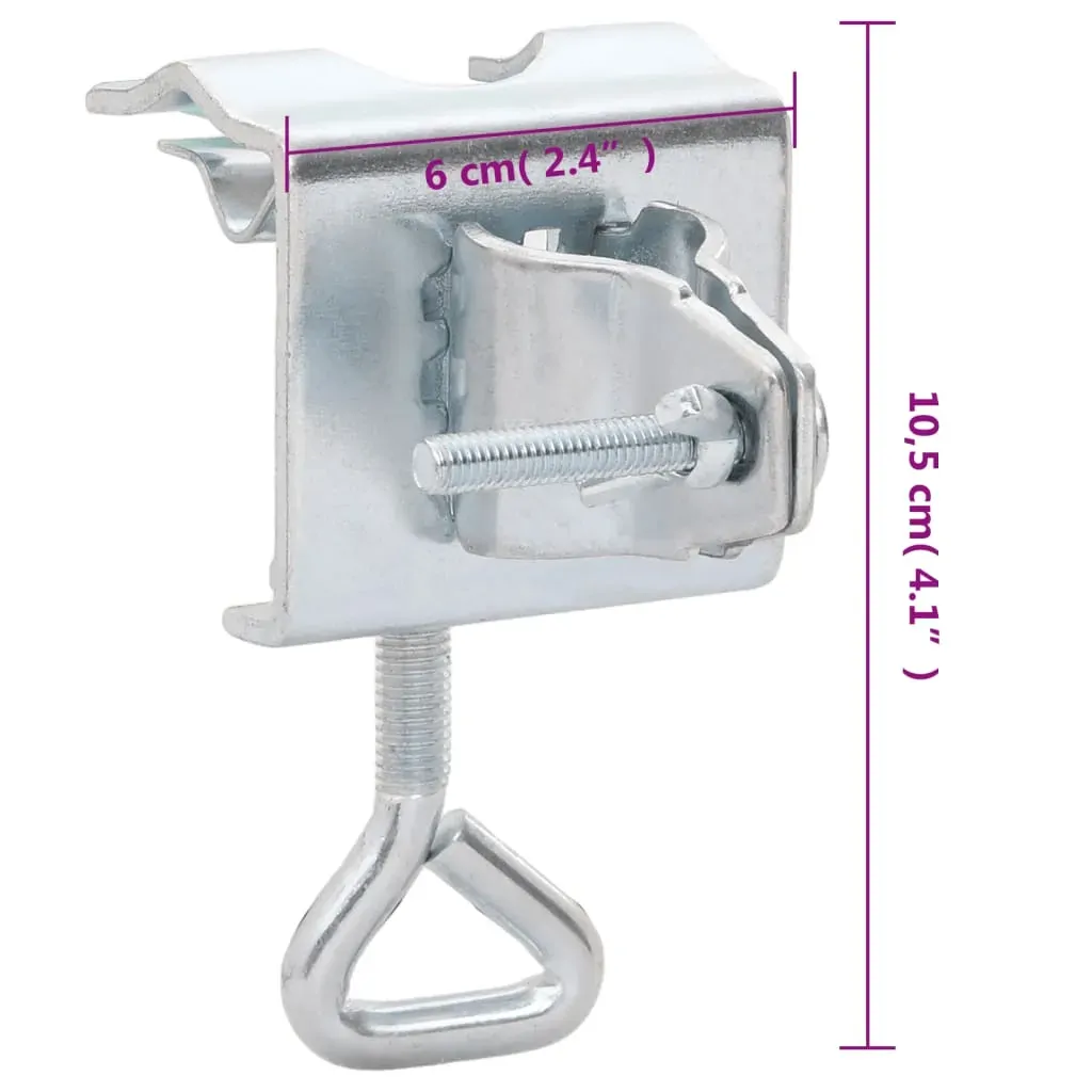 Umbrella Clamps for Balcony 2 pcs 32 mm Galvanised Steel Price