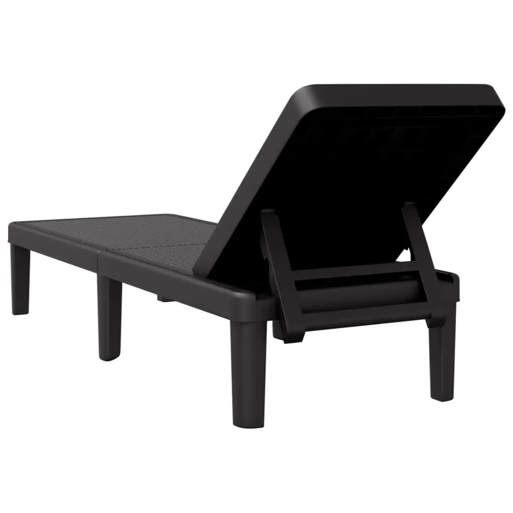 4-Way Height Adjustable Sun Lounger 155.5x57x28 cm Polypropylene Price