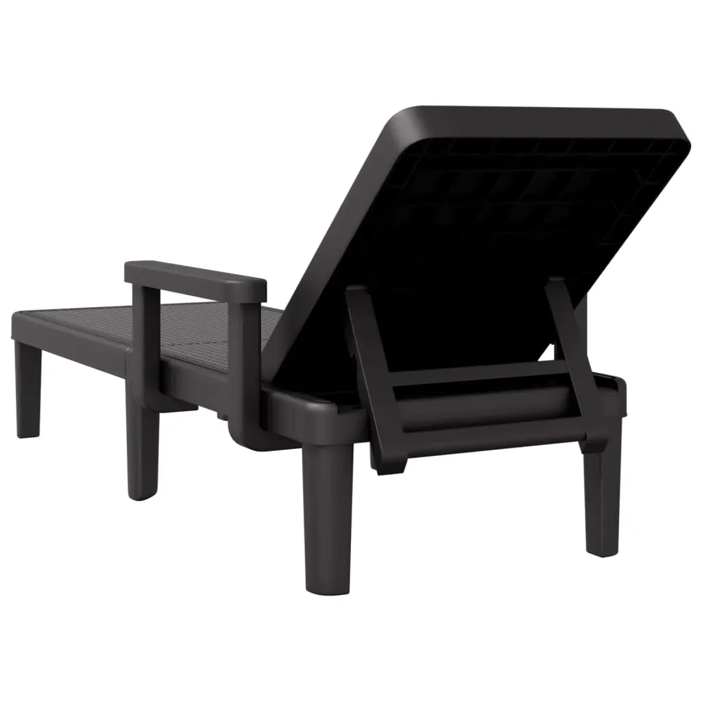 4-Way Height Adjustable Sun Lounger 155.5x57x28 cm Polypropylene Price