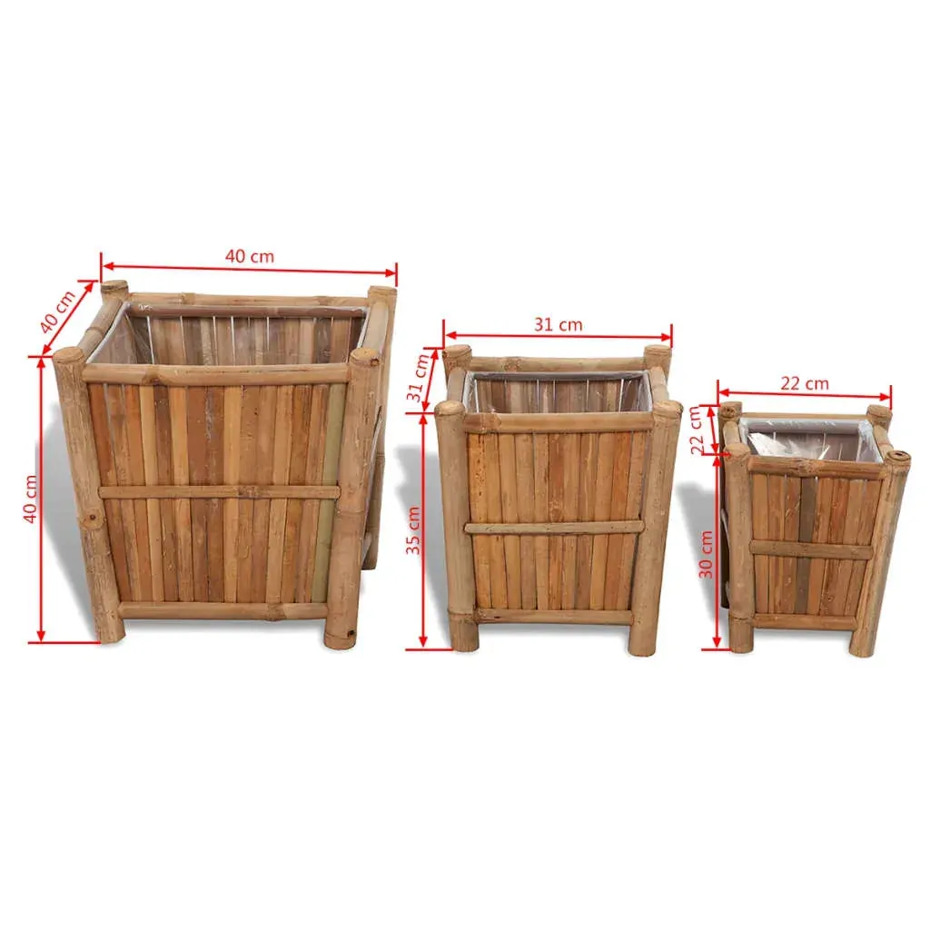 3 pcs Bamboo Raised Bed with Nylon Lining Price