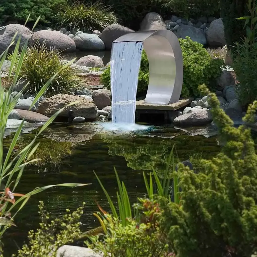 Garden Waterfall Pool Fountain Stainless Steel 45x30x60 cm Price