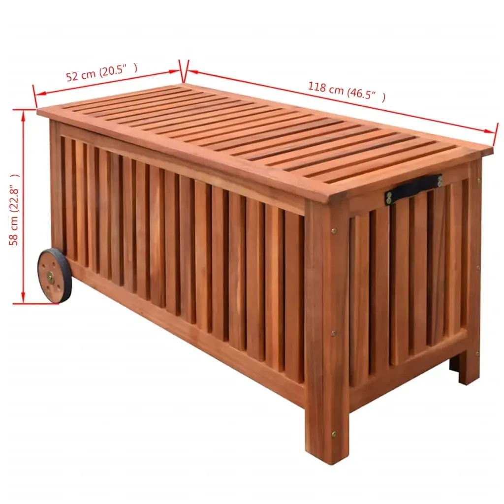Garden Storage Box 118x52x58 cm Wood Price