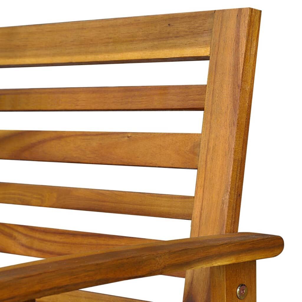4 Piece Garden Lounge Set with Cushions Solid Acacia Wood Price