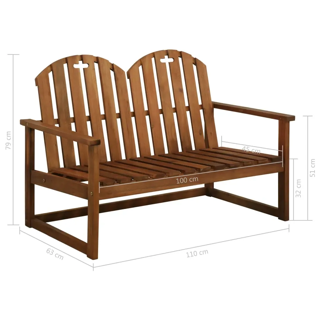 Garden Bench 110 cm Solid Acacia Wood Price