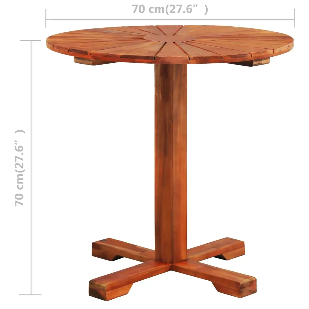 Bistro Table 70x70 cm Solid Acacia Wood Price