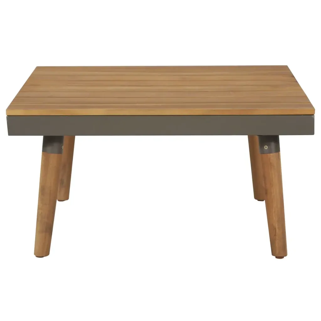 4 Piece Garden Lounge Set with Cushions Solid Acacia Wood Brown Price