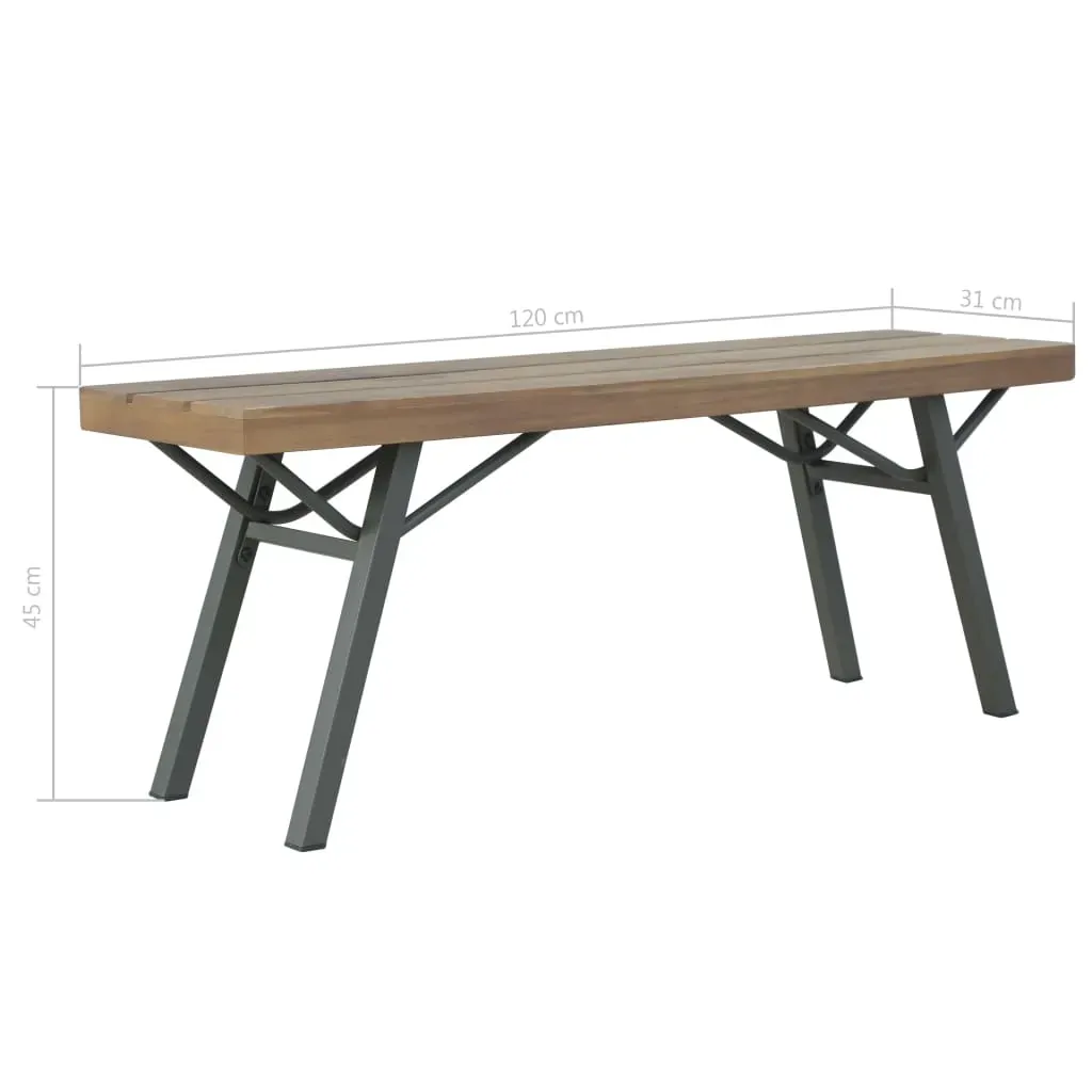 Garden Bench 120 cm Solid Acacia Wood Price