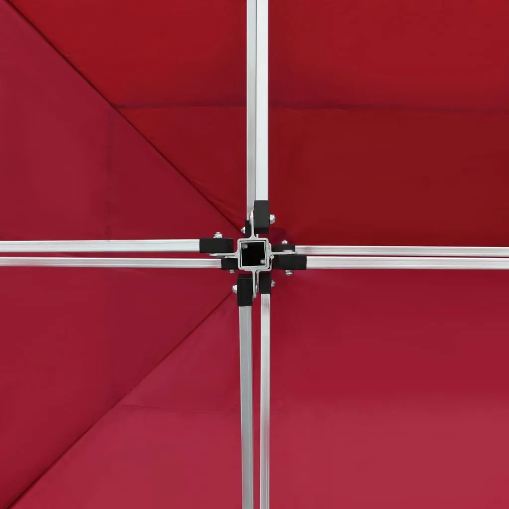 Professional Folding Party Tent Aluminium 4.5x3 m Wine Red Price