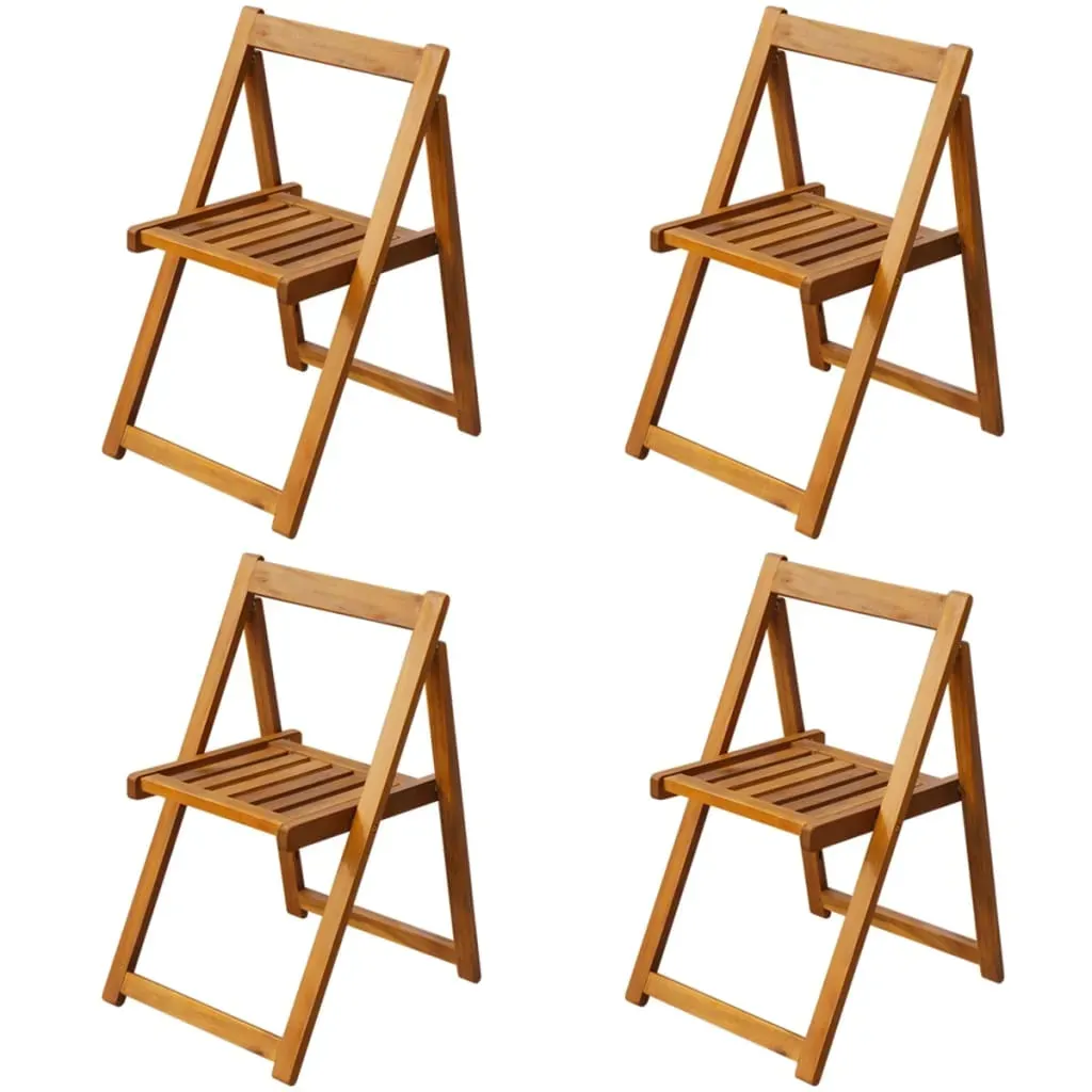 5 Piece Folding Outdoor Dining Set Solid Acacia Wood Price
