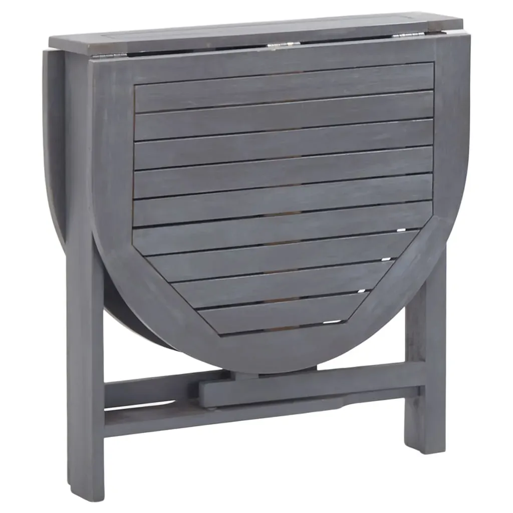Garden Table Grey 120x70x74 cm Solid Acacia Wood Price
