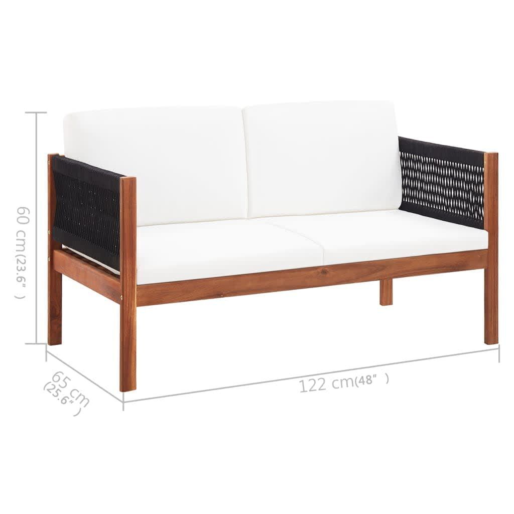 Garden Sofa 2-Seater Solid Acacia Wood Price