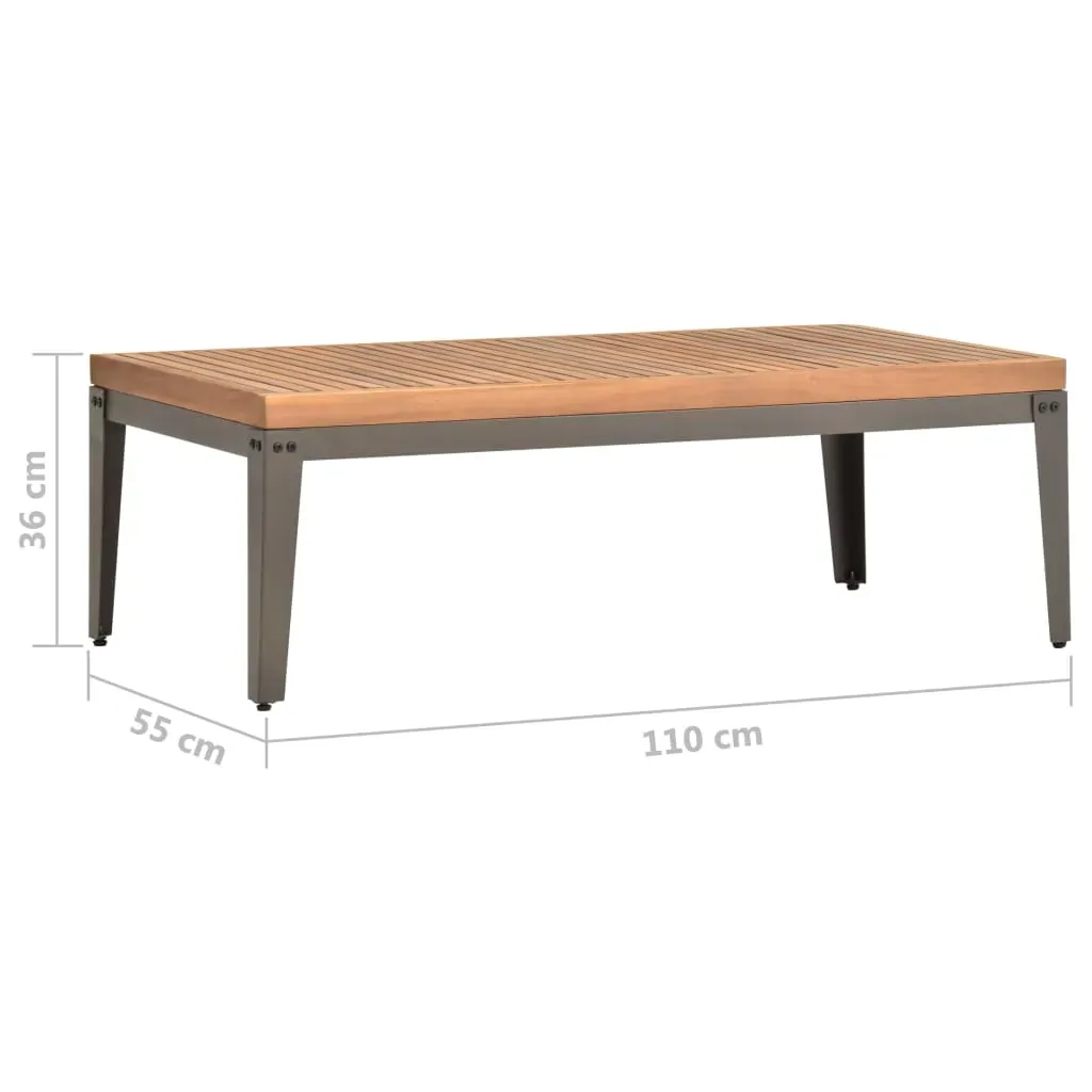 Garden Coffee Table 110x55x36 cm Solid Acacia Wood Price
