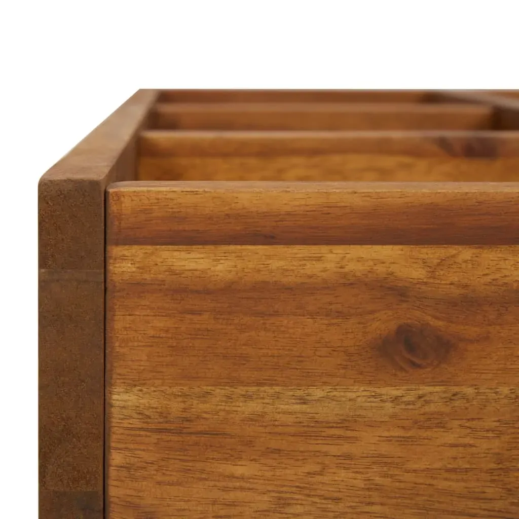 Herb Garden Raised Bed Solid Acacia Wood 60x60x15 cm Price