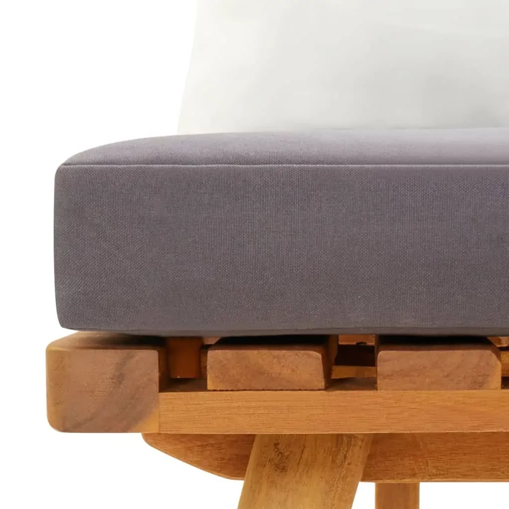Garden Bench with Cushions 115 cm Solid Acacia Wood Price