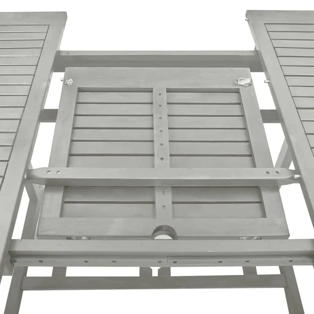 Garden Table Grey 200x100x75 cm Solid Acacia Wood Price