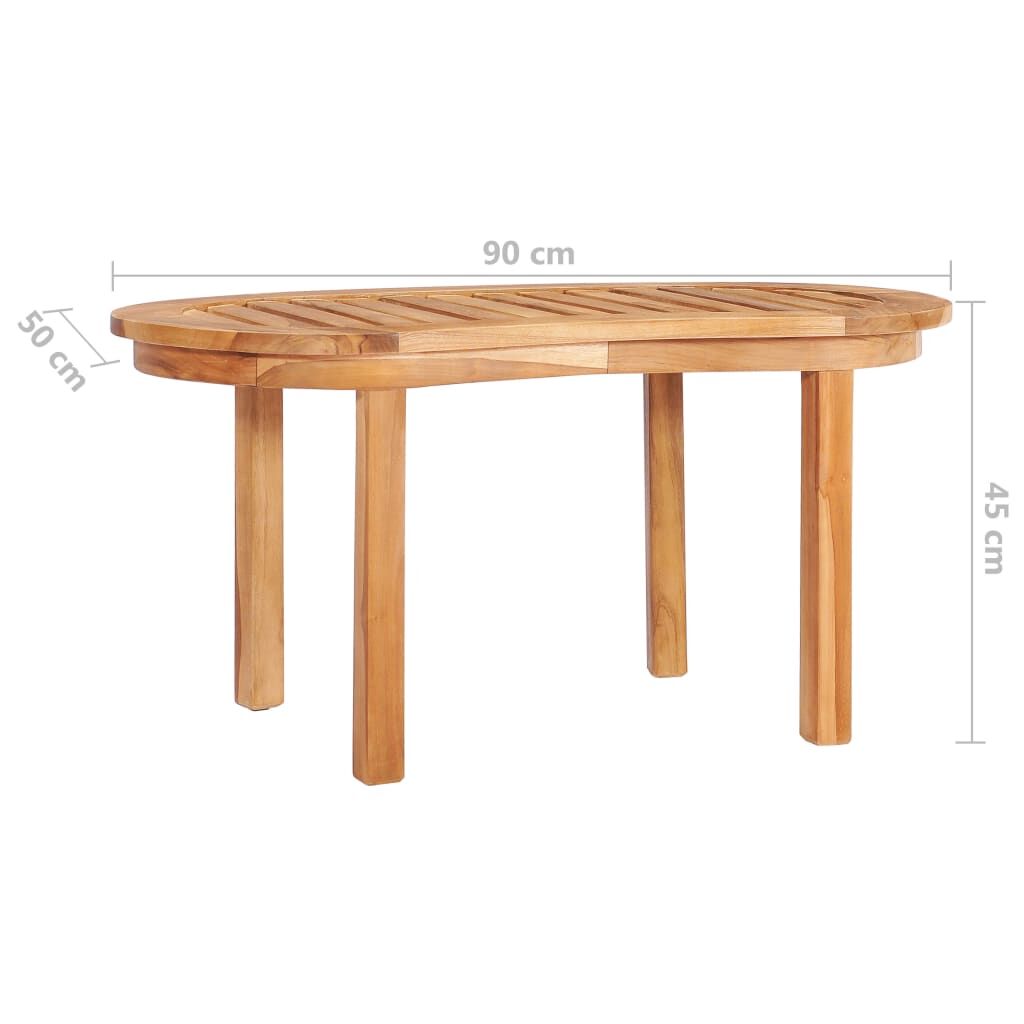Coffee Table 90x50x45 cm Solid Teak Wood Price