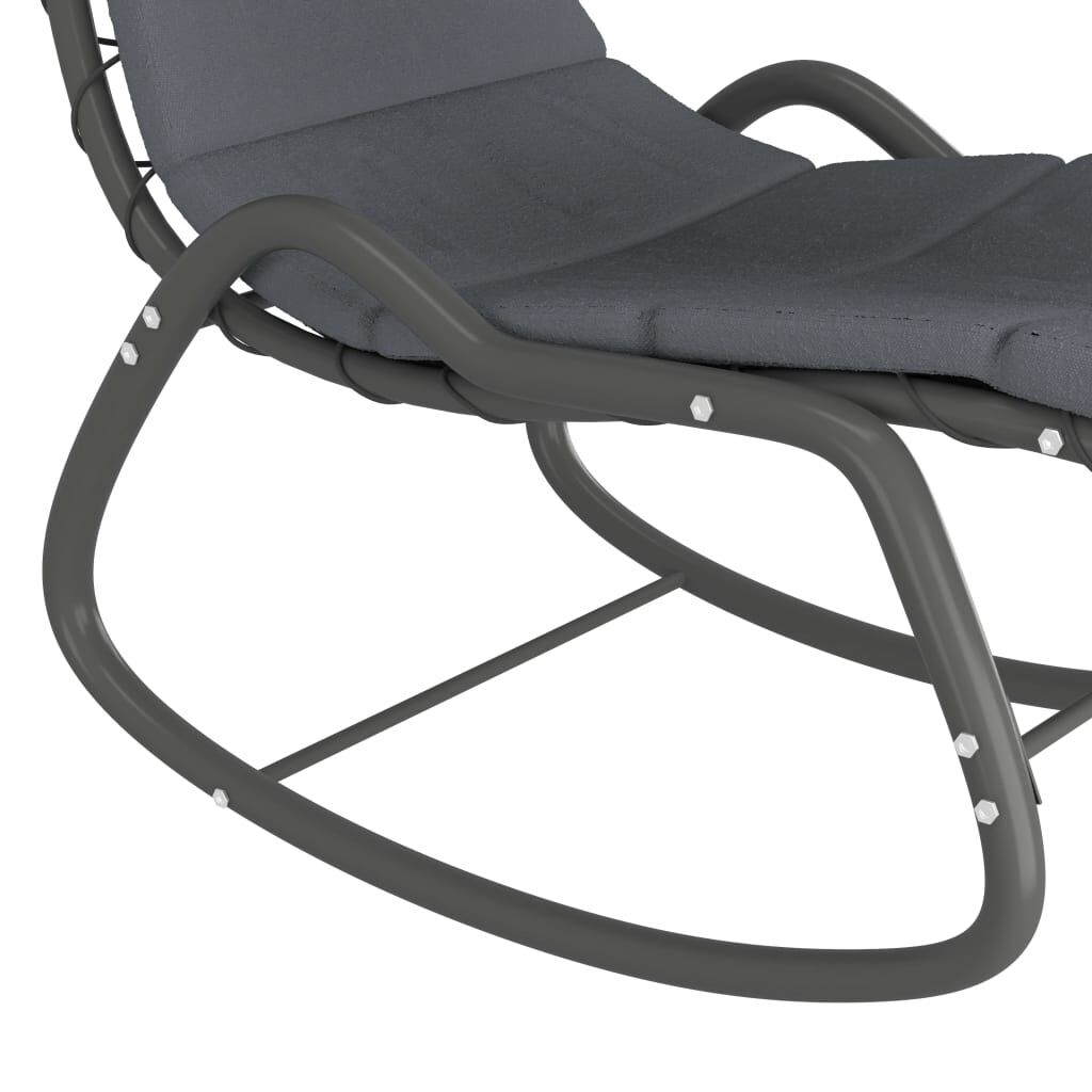 Garden Swing Chair Grey 160x80x195 cm Fabric Price