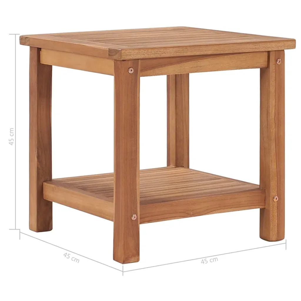 Coffee Table 45x45x45 cm Solid Teak Wood Price