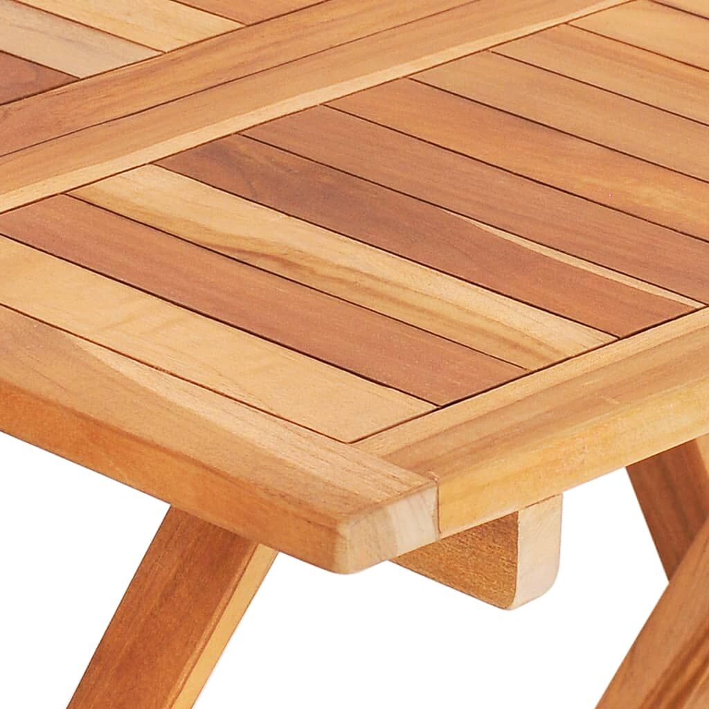 Folding Bistro Table 60x60x65 cm Solid Teak Wood Price