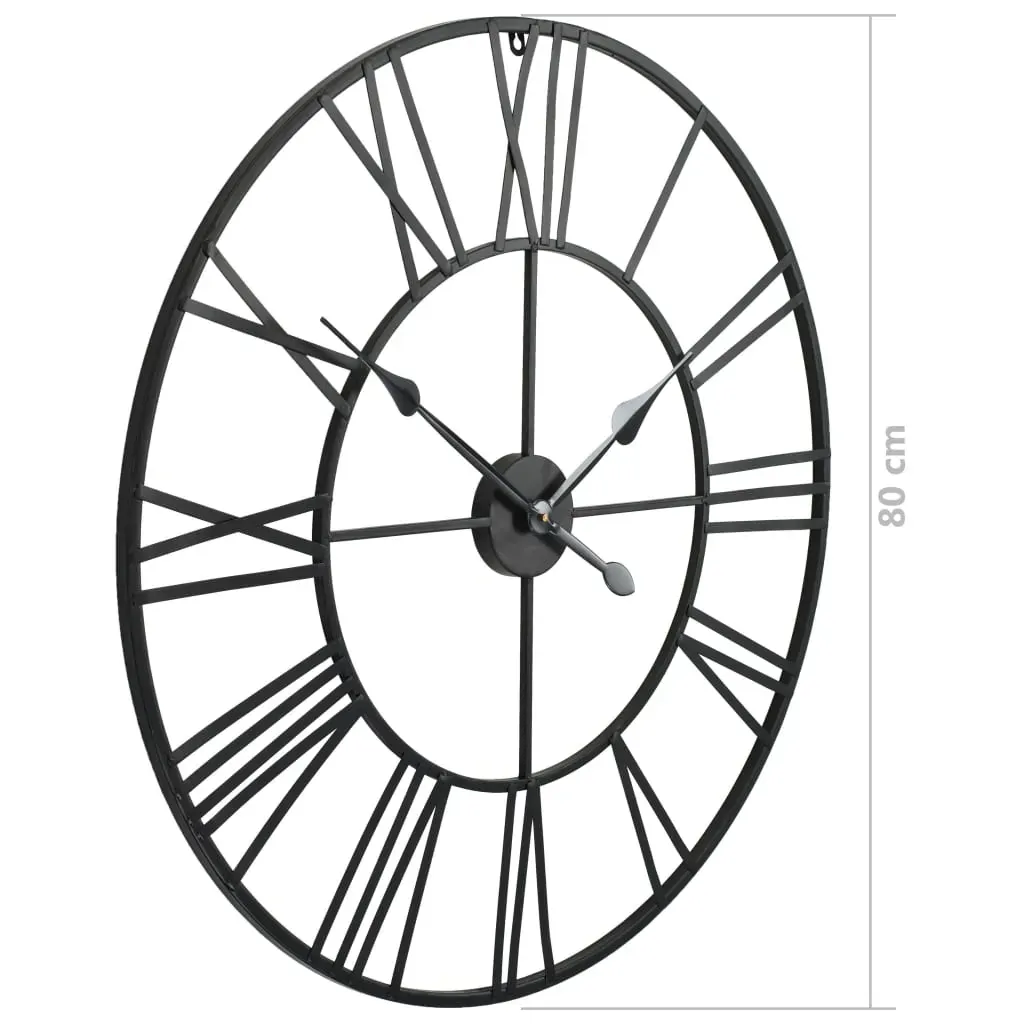 Vintage Wall Clock with Quartz Movement Metal 80 cm XXL Price