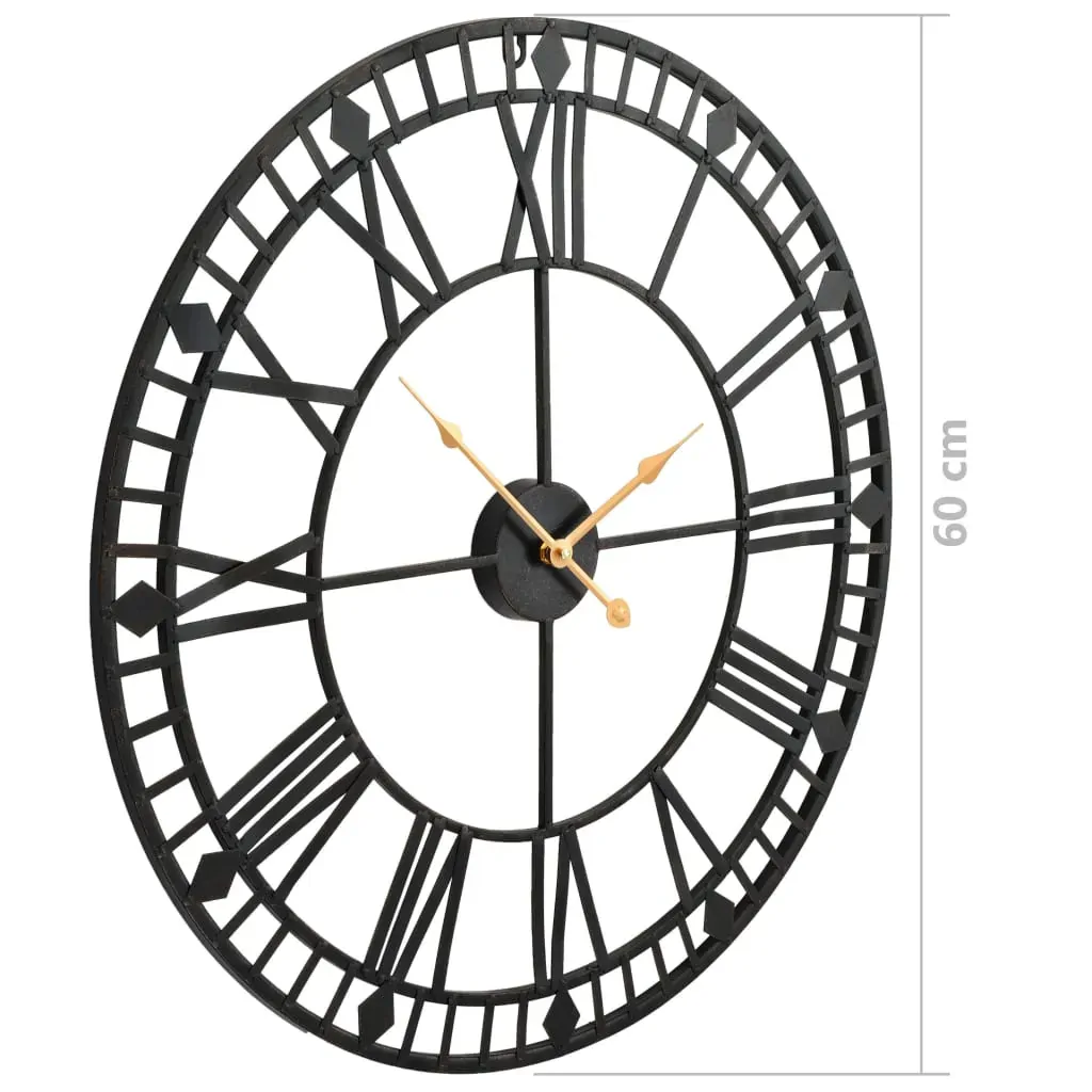 Vintage Wall Clock with Quartz Movement Metal 60 cm XXL Price